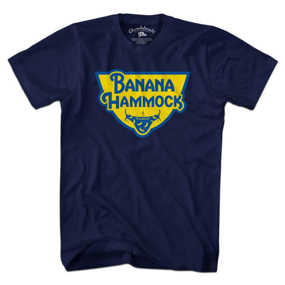 Chowdaheadz Banana Hammock Vintage T-Shirt - Soft Unisex Cotton Blend Tee for Beach, Pool & Summer Vacation Outfits