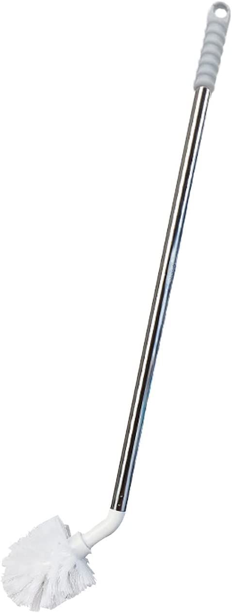 SPAREQUE Stainless Steel Water Bucket & Bottle Brush with Long Handle - Heavy Duty Scrubber for 1 to 5 Gallon Jugs, Pails & Containers - Durable Nylon Bristles & Rust-Proof Steel Handle - Perfect for Home Brewing, RV Water Tanks & Farm Animal Watering Systems