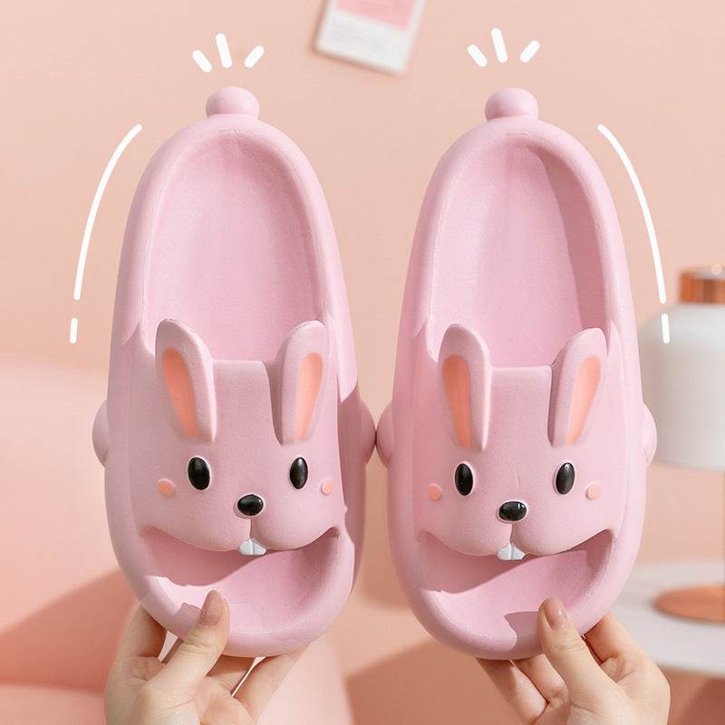 Cute Kawaii Bunny Slippers for Women - Soft Plush House Shoes with Non-Slip Sole - Perfect for Indoor Comfort, Lounge Wear & Gift Giving
