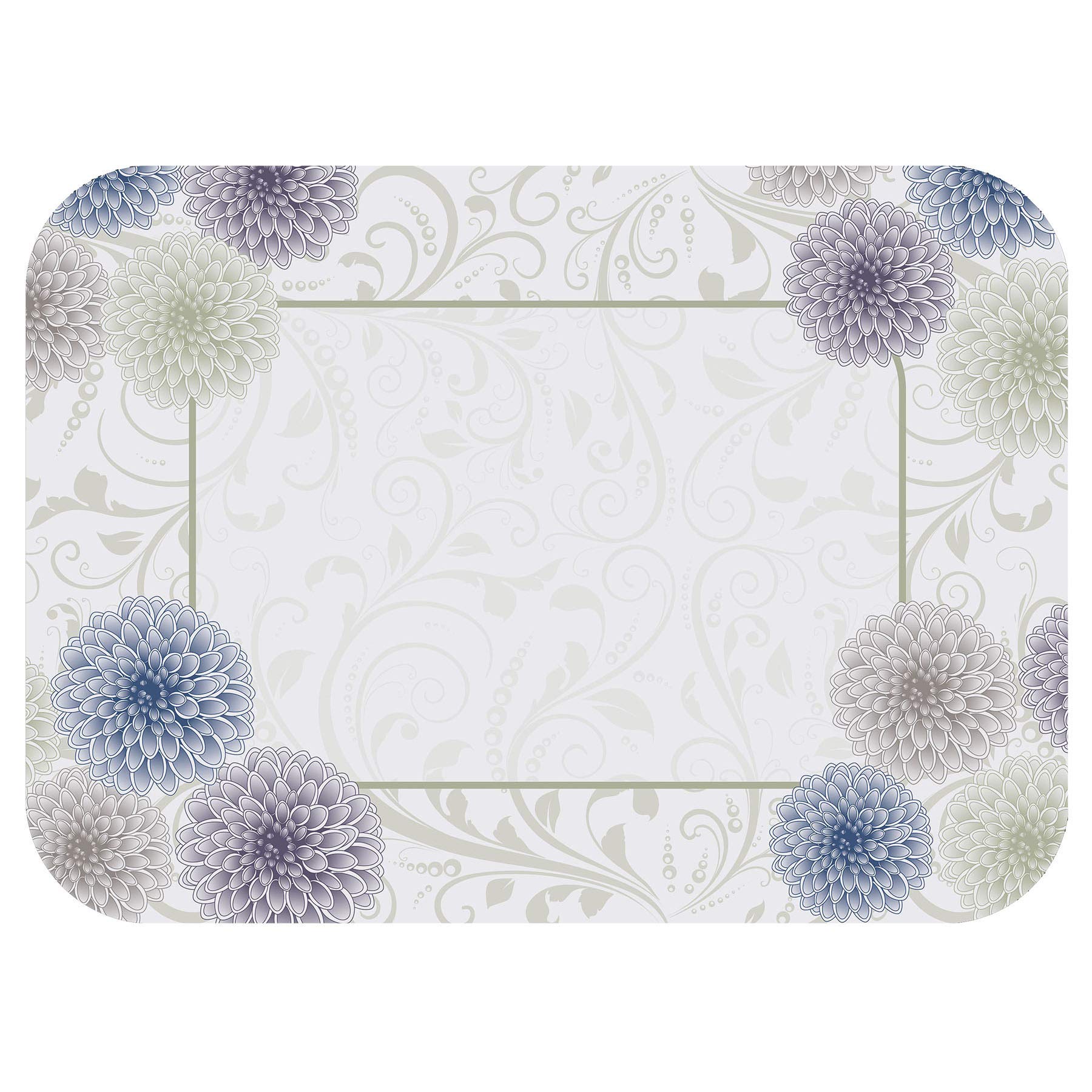 Hoffmaster 832785 Dahlia Printed Paper Placemats - 13.5
