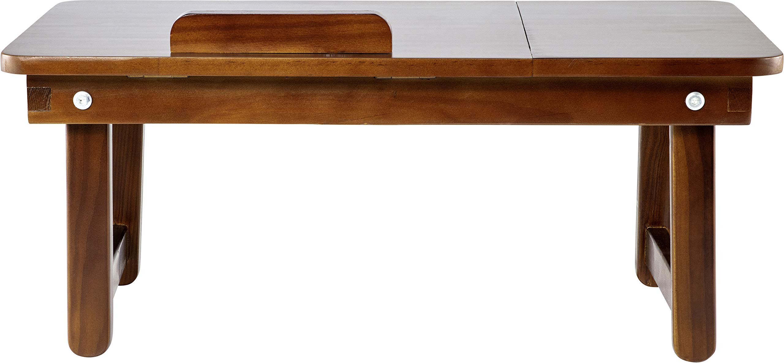 Adjustable Angle Wooden Desk Tray - Lightweight & Portable Multi-Function Laptop Stand for Reading, Studying, Working - Natural Wood Finish - Perfect for Bed, Couch, Floor or Office Use