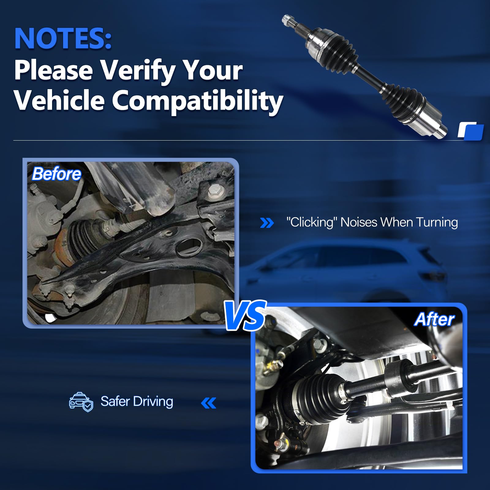 Mini Cooper CV Axle Joint Assembly - Front Right for Countryman/Paceman 1.6L 2011-2016 | Smooth Drivetrain Performance
