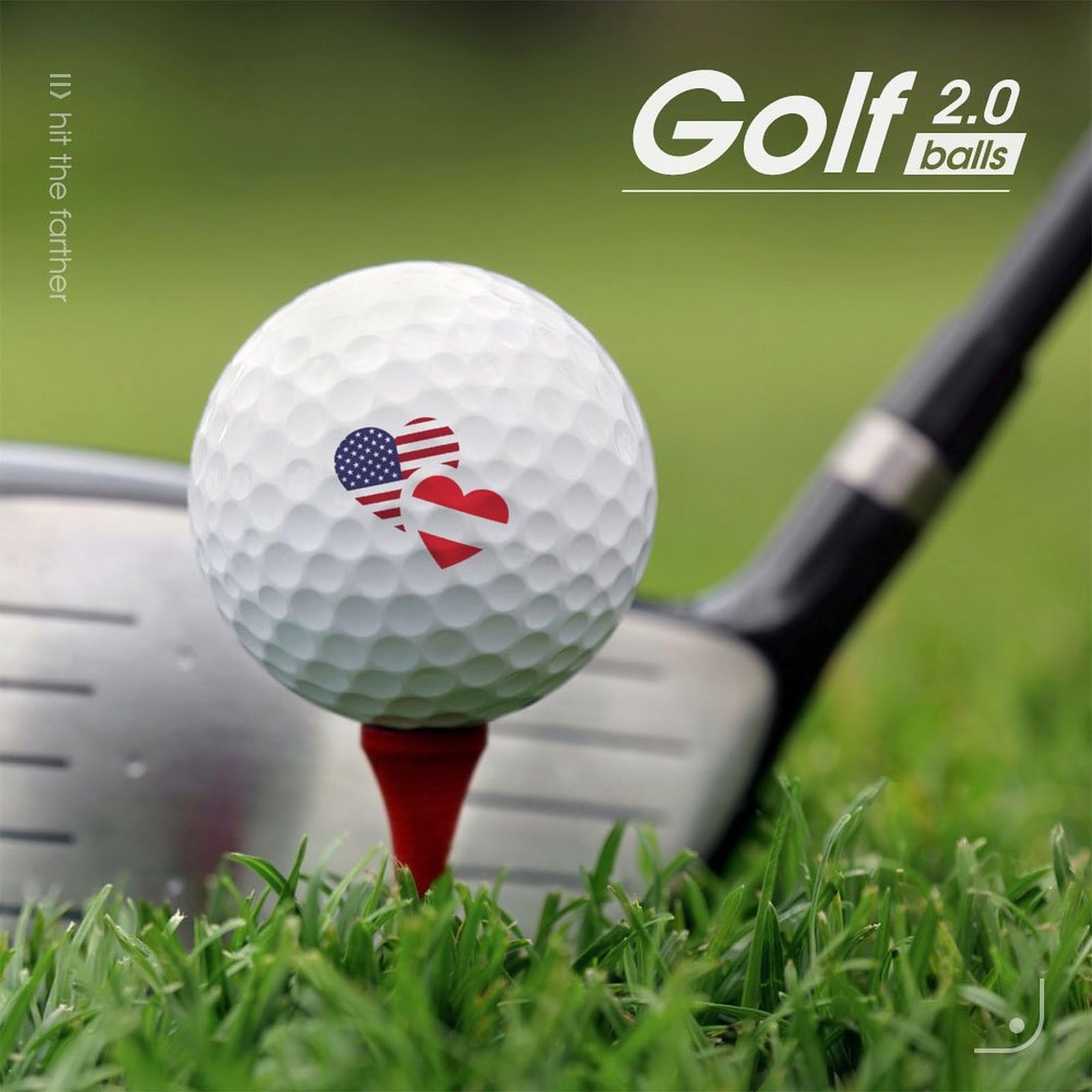 Custom US Flag Golf Balls - Premium Personalized Golf Equipment with Comfortable Feel for Men & Women - Perfect for Tournaments, Gifts, and Patriotic Golfers