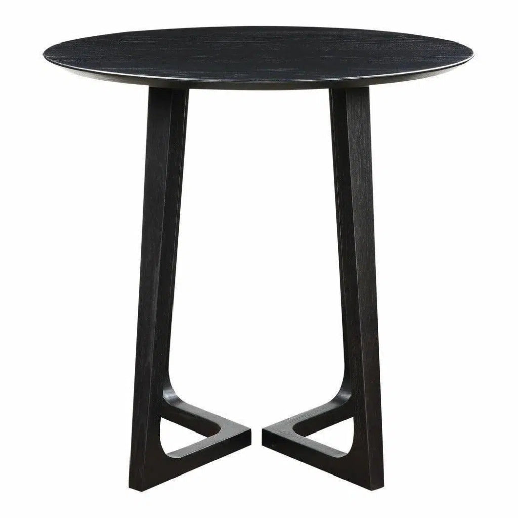 38-inch Black Mid Century Counter Table - Stylish Bar Height Dining Table for Kitchen, Breakfast Nook & Small Space Decor