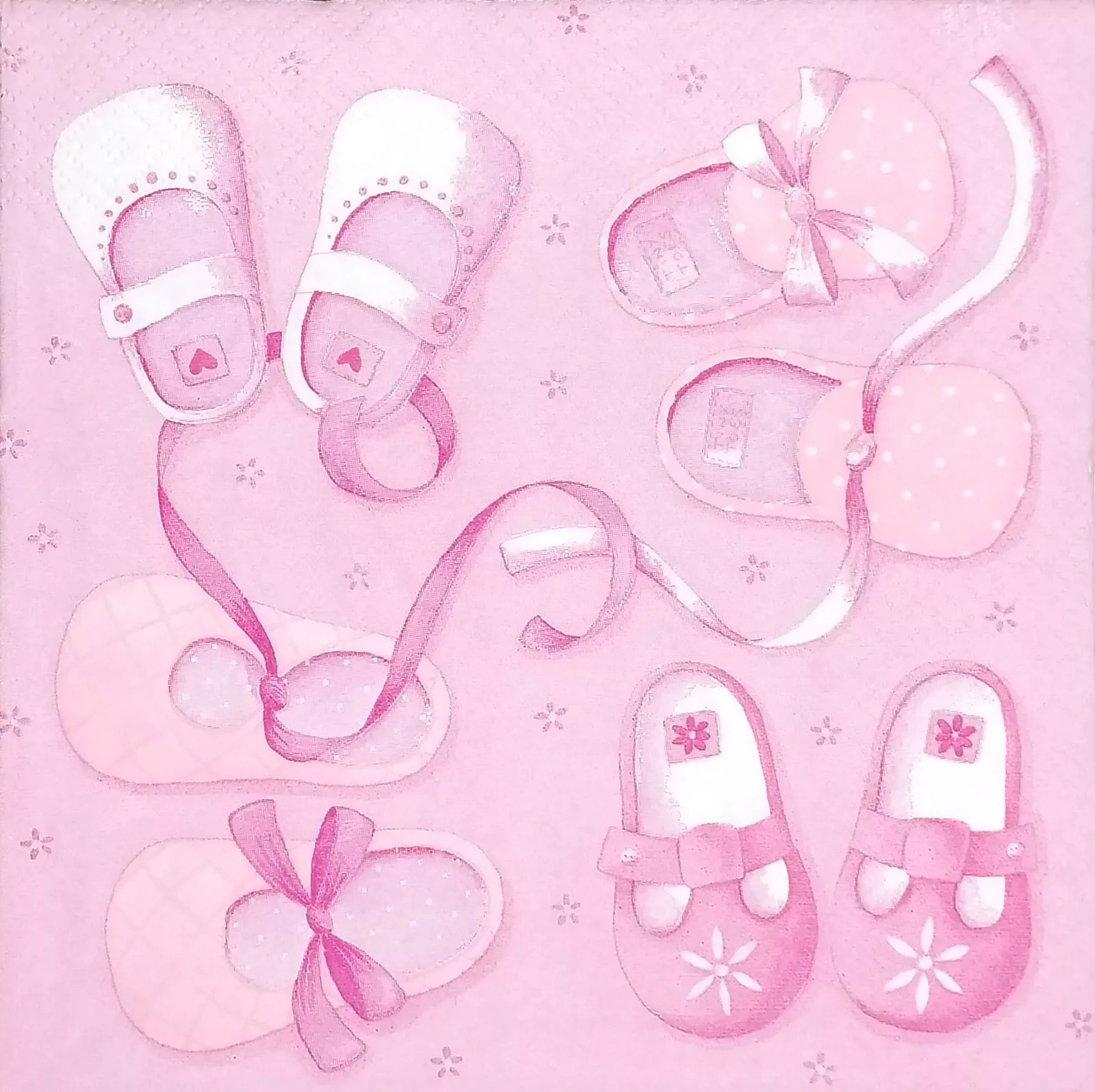 20 Pack New Arrival Baby Girl Lunch Napkins - Soft & Absorbent for School, Picnics & Everyday Meals