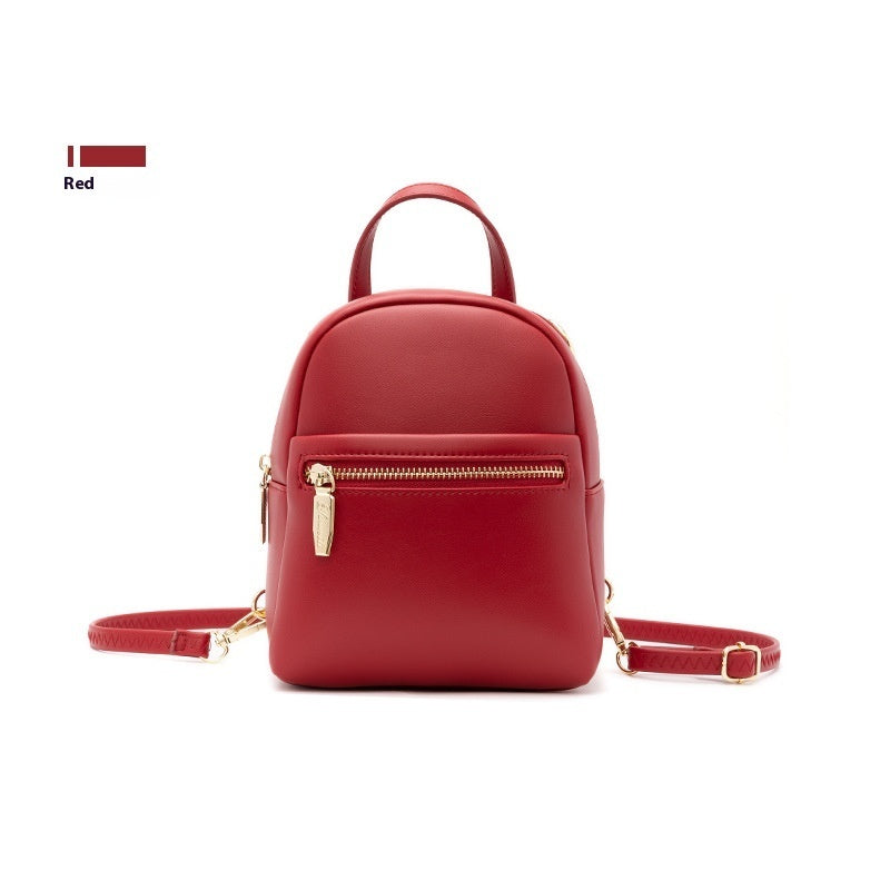 Vegan Leather Mini Backpack for Women - Large Capacity Lightweight Travel Daypack - Perfect for School, Work, Gym & Outdoor Activities
