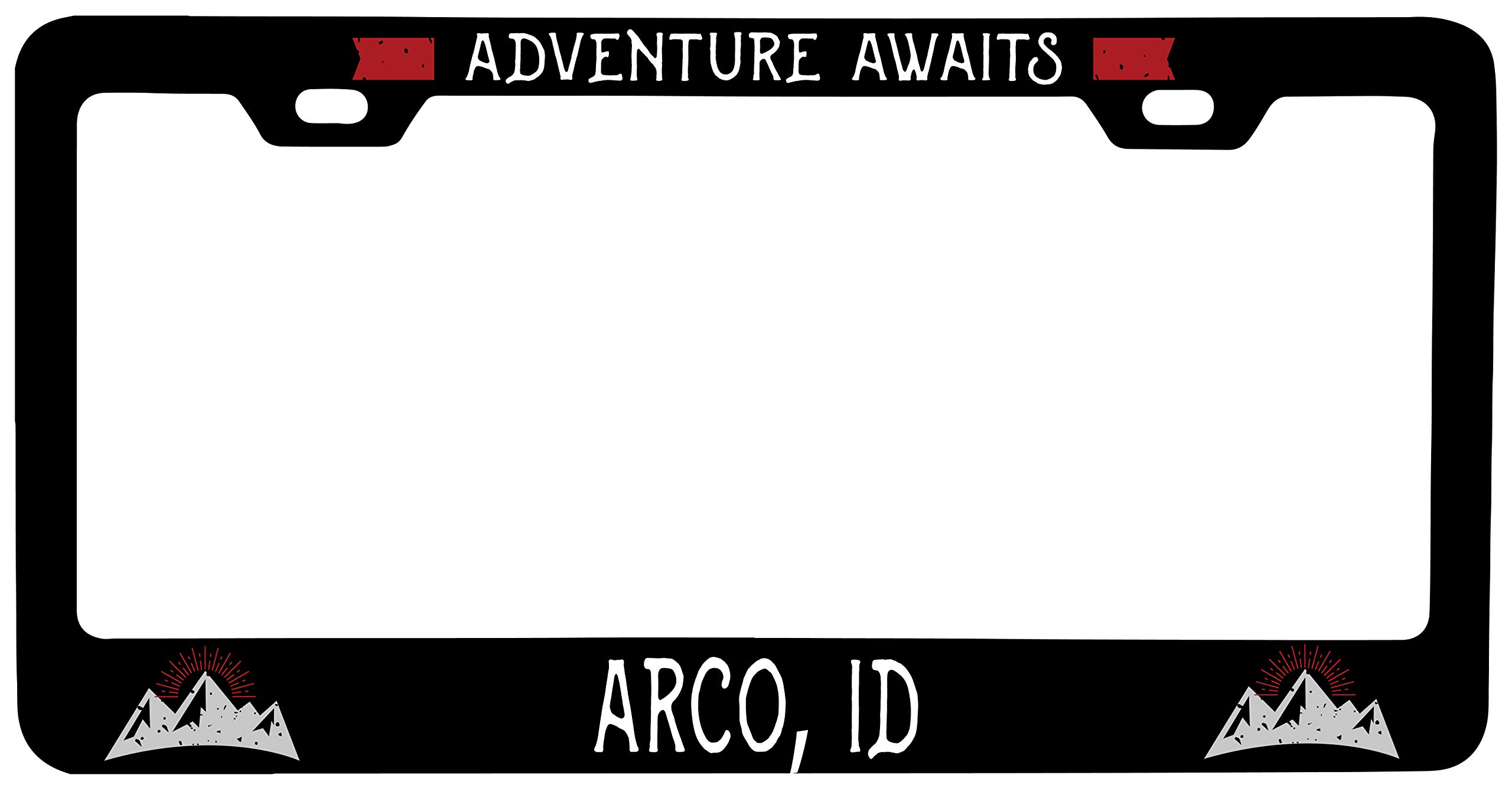R&R Imports Arco Idaho Vanity Metal License Plate Frame - Durable Car Accessory for Personalization & State Pride | Perfect for Cars, Trucks & Motorcycles