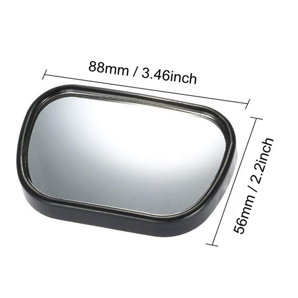 Baby Car Mirror for Rear Facing Car Seat - Shatterproof Adjustable 360° Rearview Mirror with Wide Clear View for Infant Safety | Perfect for Backseat Monitoring During Road Trips & Daily Commutes (Black)
