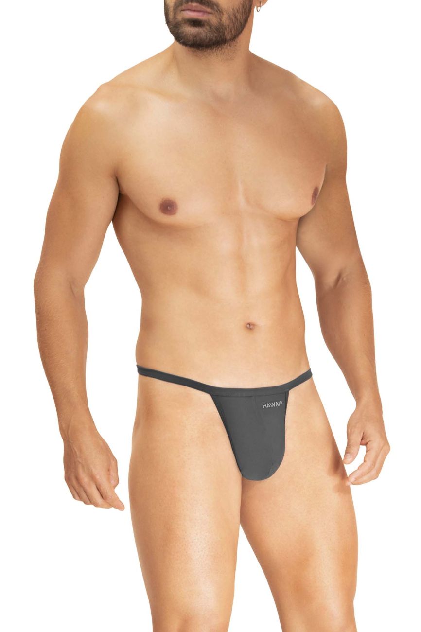 Hawai Microfiber G-String Thong Underwear for Women - Grey 42295 | Comfortable & Breathable Panties for Daily Wear, Yoga, and Intimate Moments