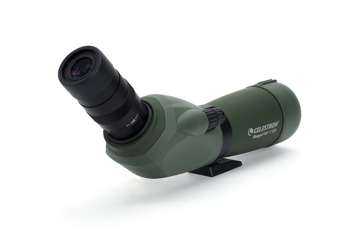 Celestron Regal M2 16-48x65mm ED Angled Zoom Spotting Scope - High Power Bird Watching & Target Shooting Telescope for Outdoor Enthusiasts