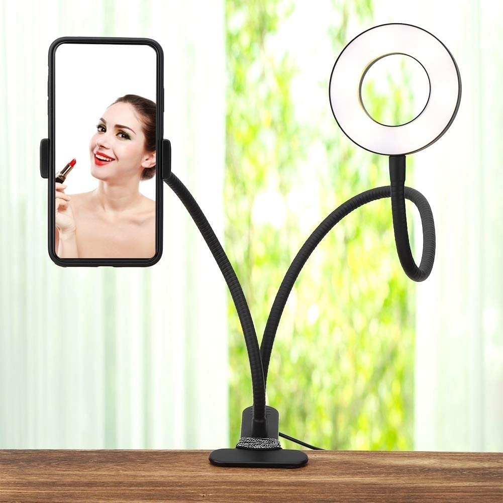 Professional LED Ring Light Holder with Adjustable Stand - Perfect for Photography, Live Streaming, and Video Lighting - Ideal for YouTube, TikTok & Zoom Meetings
