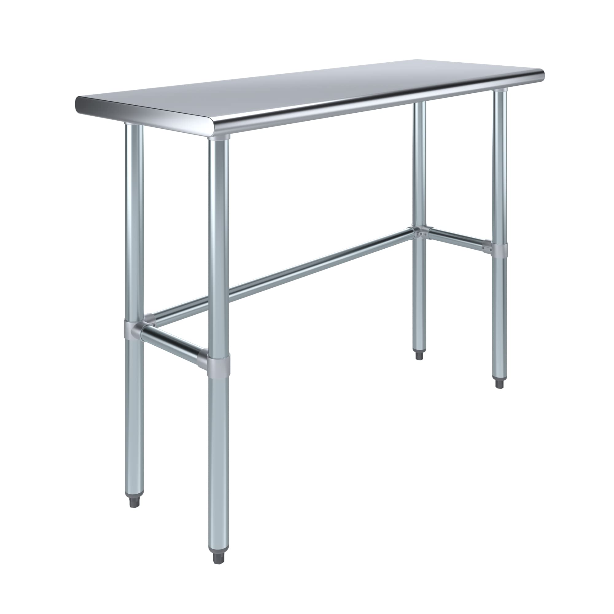 AmGood Stainless Steel Work Table with Open Base - 48