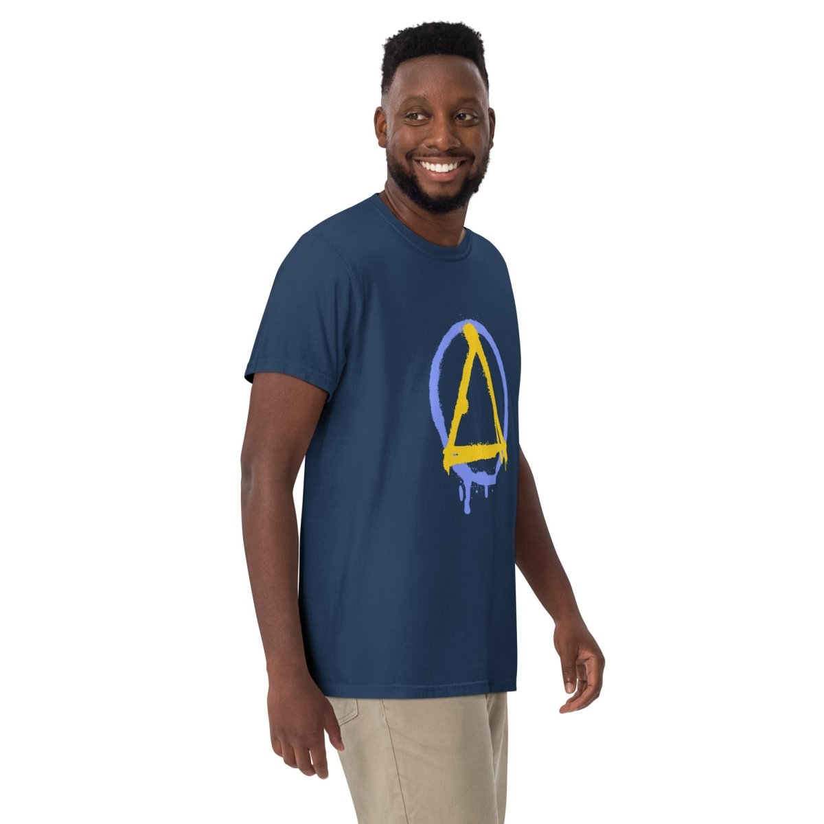 Graffiti Sobriety Symbol Heavyweight Cotton T-Shirt - Premium Sobriety Tee for Men & Women - Perfect for Recovery Meetings, Sober Events and Everyday Wear