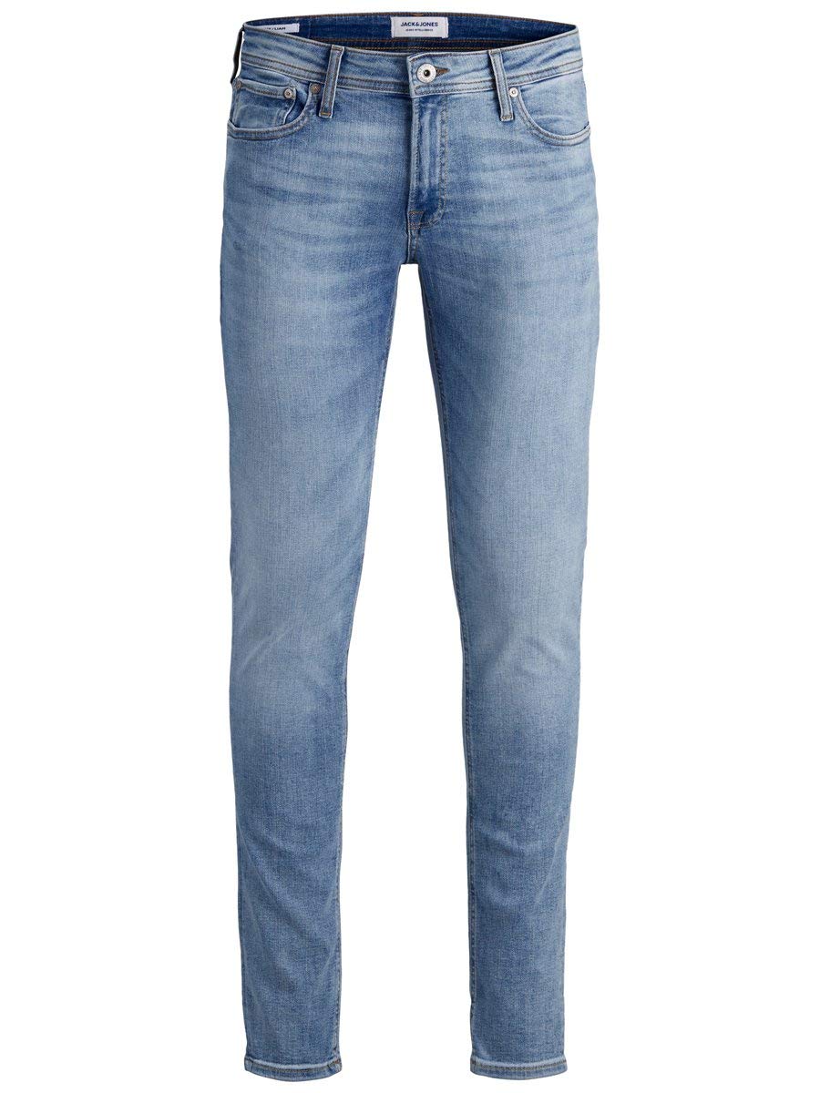 JACK & JONES Men's Slim Fit Stretch Denim Jeans for Casual Wear - Comfortable & Stylish for Everyday Outfits and Office Looks