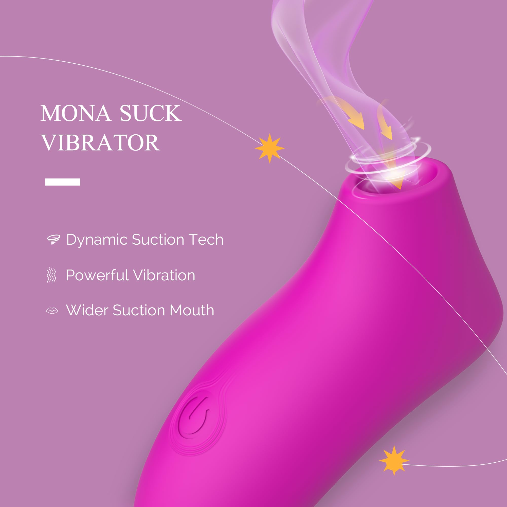 Boditoge Rose Clitoral Vibrator for Women - 10 Powerful Suction & Vibration Modes, Quiet Nipple Stimulator Adult Toy - Perfect for Solo Play & Couples Intimacy