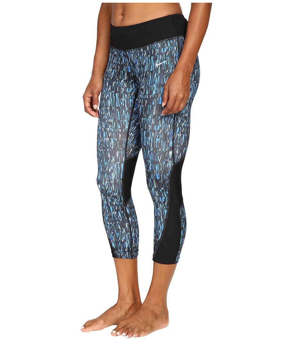 Nike Women's Power Dri-Fit Graphic Running Crop Top - Moisture Wicking Workout Shirt for Yoga, Gym & Outdoor Activities
