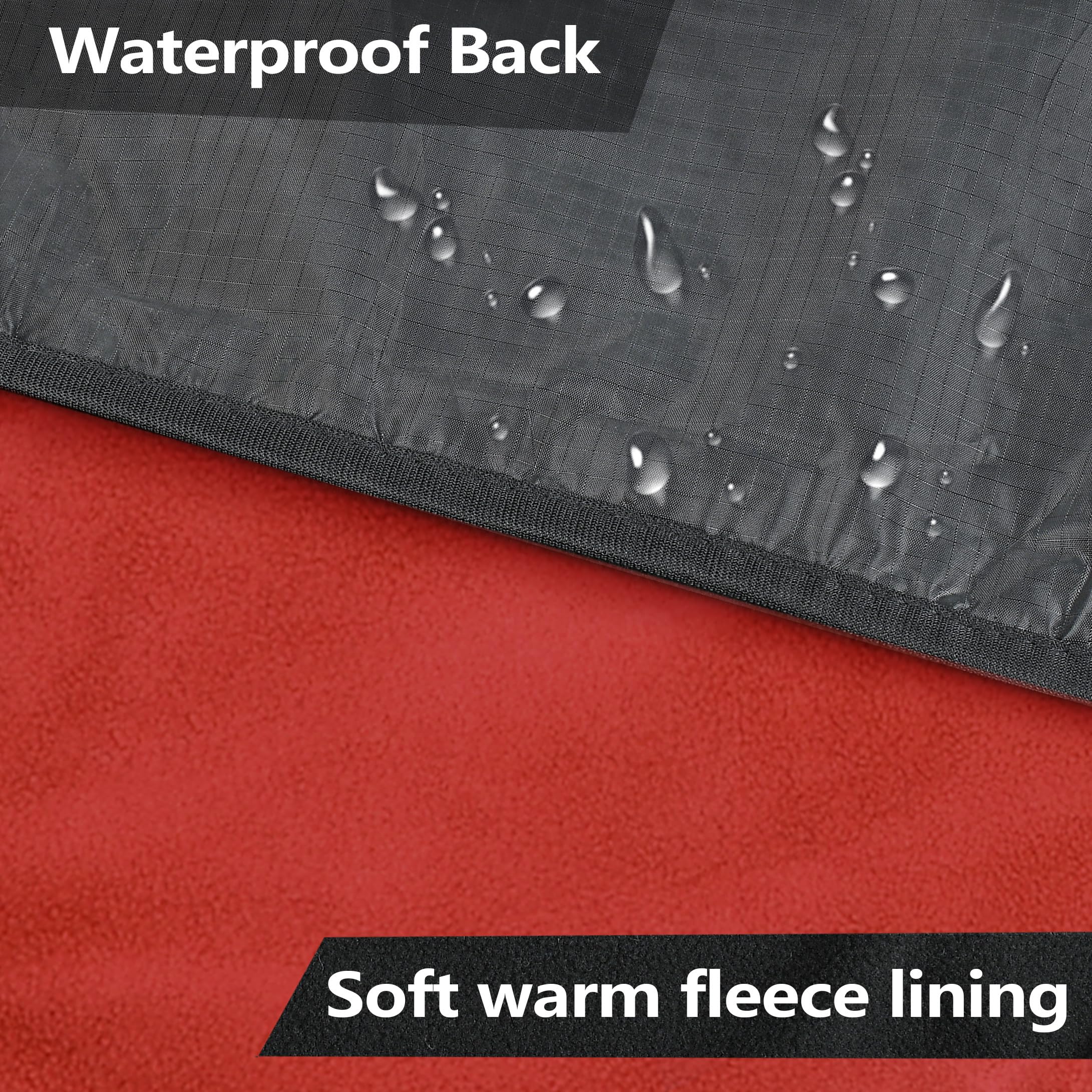 **Waterproof Stadium Blanket - Windproof Wearable Poncho for Football, Sports & Outdoor Events | Portable & Durable Camping Blanket for Tailgating, Picnics & Beach Use**