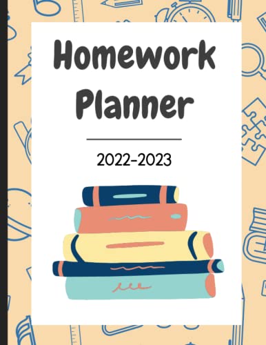 2022-2023 Homework Planner for Students | Daily Homework Organizer for Elementary School & Homeschooling | 8.5