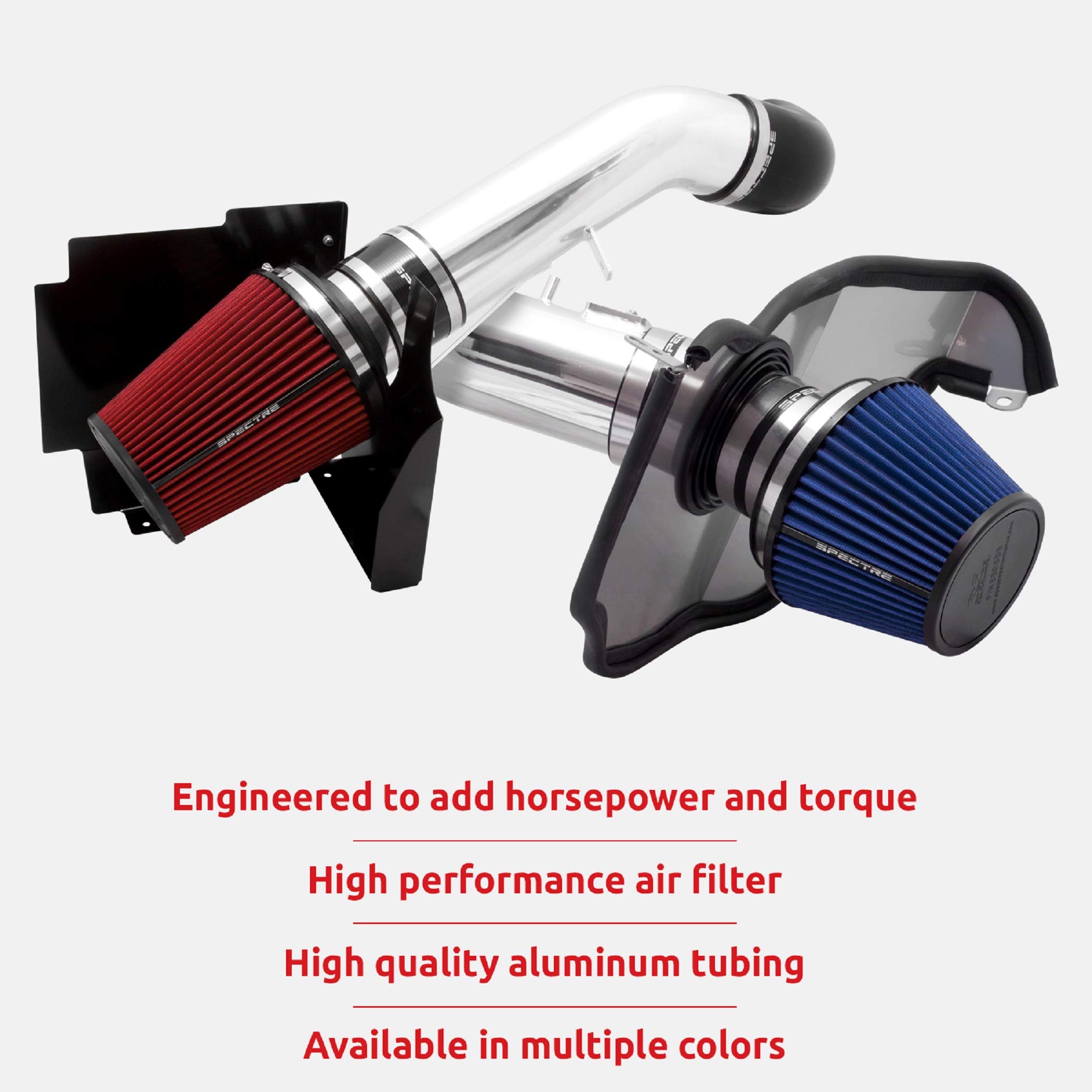 Spectre Performance Air Intake Kit for 2007-2011 Jeep Wrangler - High Flow Cold Air Intake System to Boost Horsepower & Torque (SPE-9944) | Off-Road & Street Performance Upgrade