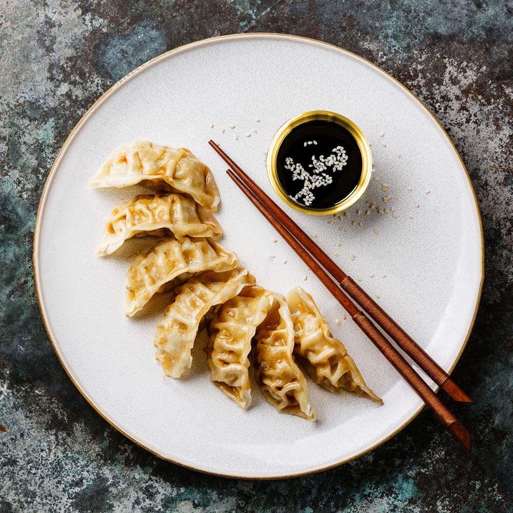 8-Pack 3.5 Inch Stainless Steel Mini Sauce Dishes - Small Round Individual Dipping Bowls for Soy Sauce, Sushi, Appetizers & Seasonings - Golden Color - Perfect for Restaurants, Sushi Bars & Home Dining