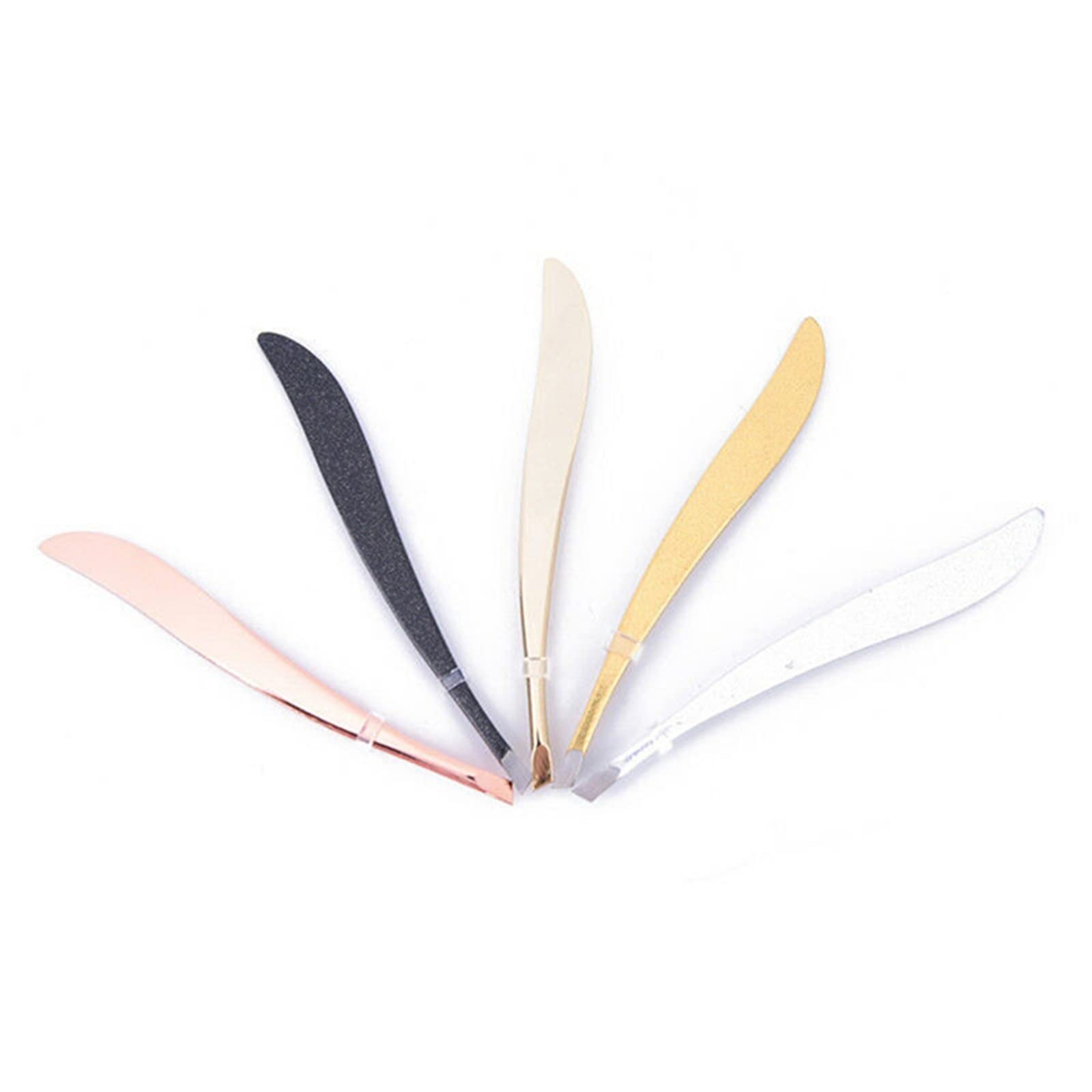 Premium Stainless Steel Hair Removal Tweezers - Slant Tip Eyebrow Tweezers for Precise Plucking, Grooming & Makeup (Black/Shiny Gold) - Perfect for Eyebrow Shaping, Facial Hair Removal & Beauty Care