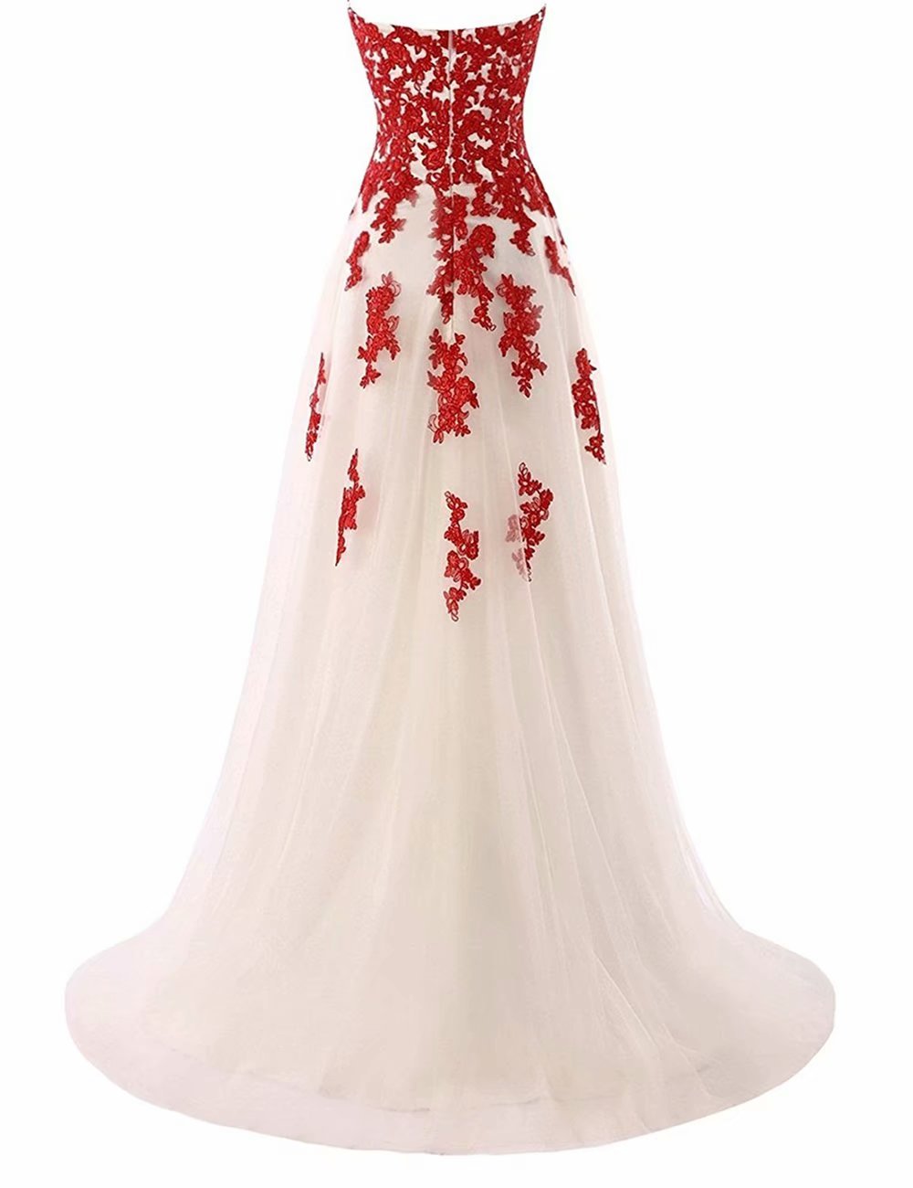 Elegant Sweetheart Neckline A-Line Tutu Evening Dress with Appliques - Women's Long Formal Gown for Prom, Wedding, and Special Occasions