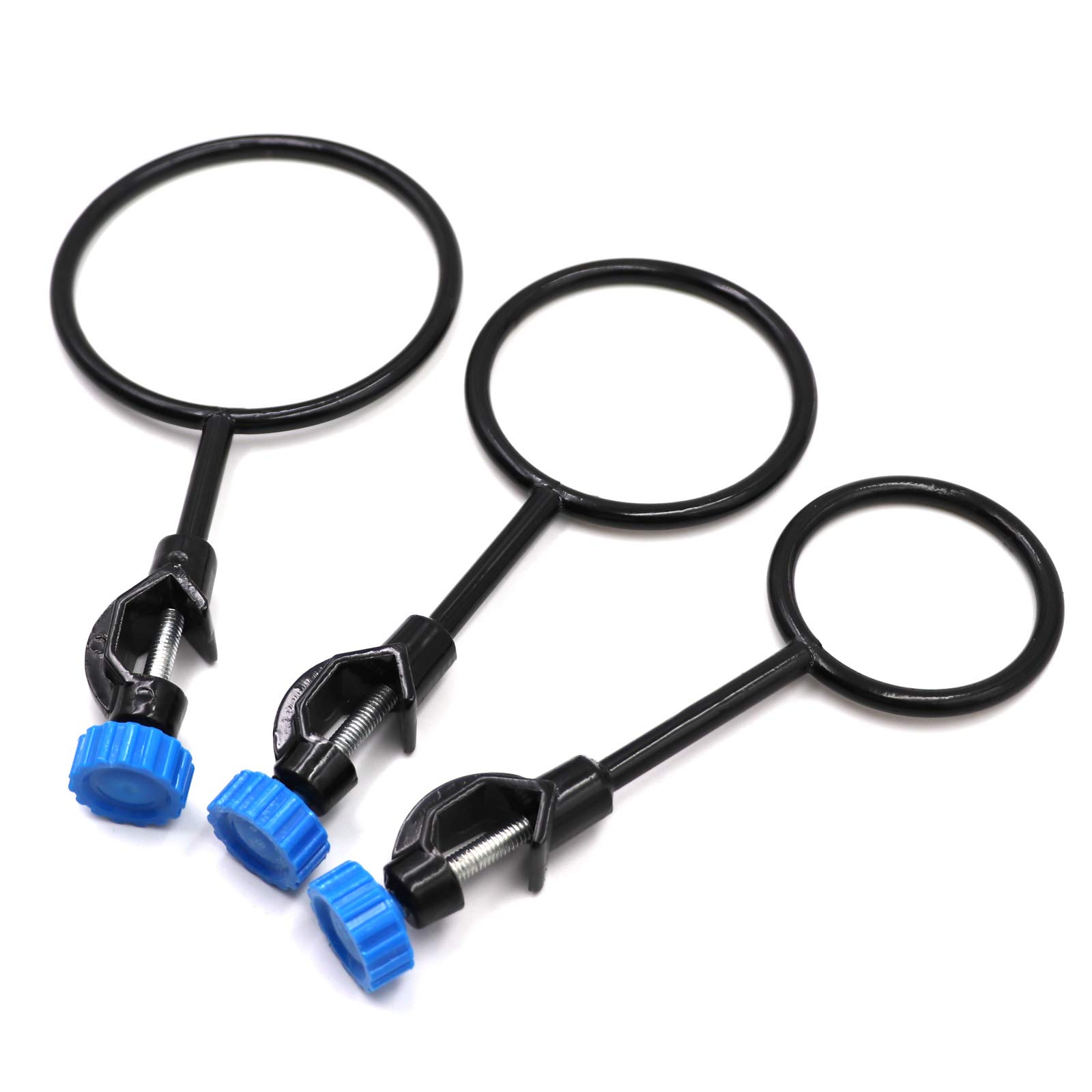 Laboratory Support Stand Clamps and Retort Clamp Set with Support Ring - Durable Lab Equipment for Chemistry Experiments, Science Classrooms & Research Labs