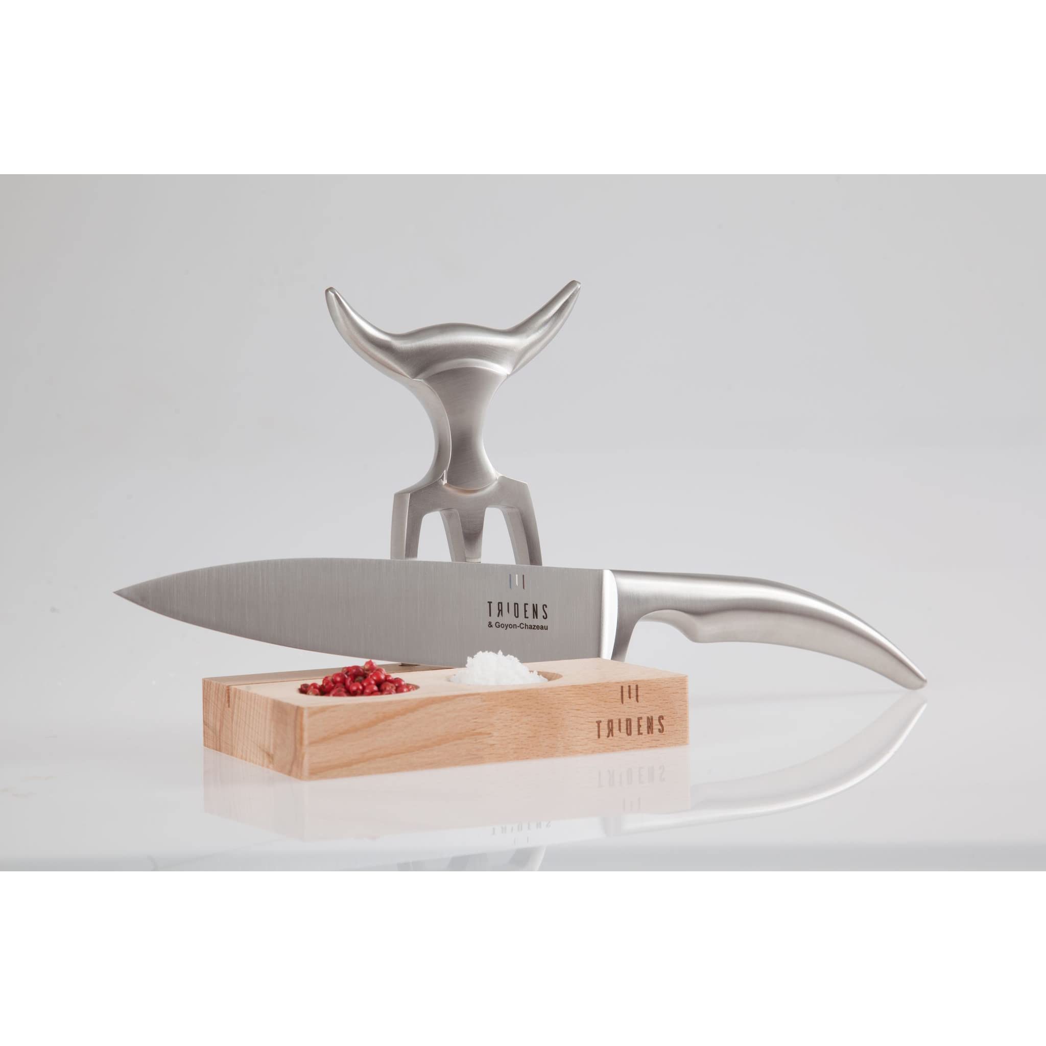 Premium 3-Piece French Cutlery Set - Ergonomic Stainless Steel Fork (6.5