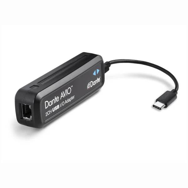 Dante AVIO USB-C 2x2 Audio Interface Adapter - Professional Digital Audio Networking for Live Performances & Studio Recording