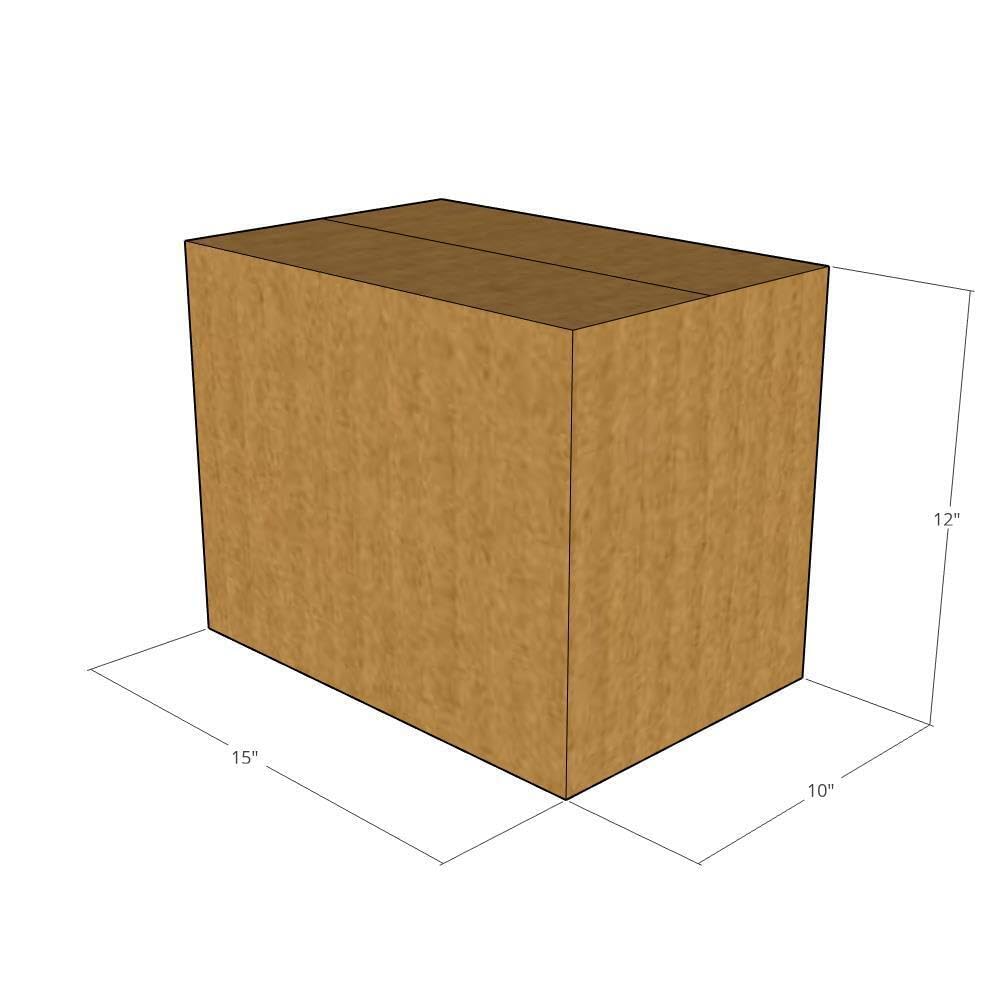 20-Pack 15x10x12 Inch Heavy Duty Corrugated Moving Boxes | 32 ECT Strength Shipping Boxes for Business, Office & Home Use | Perfect for Packing, Storage & Moving Supplies