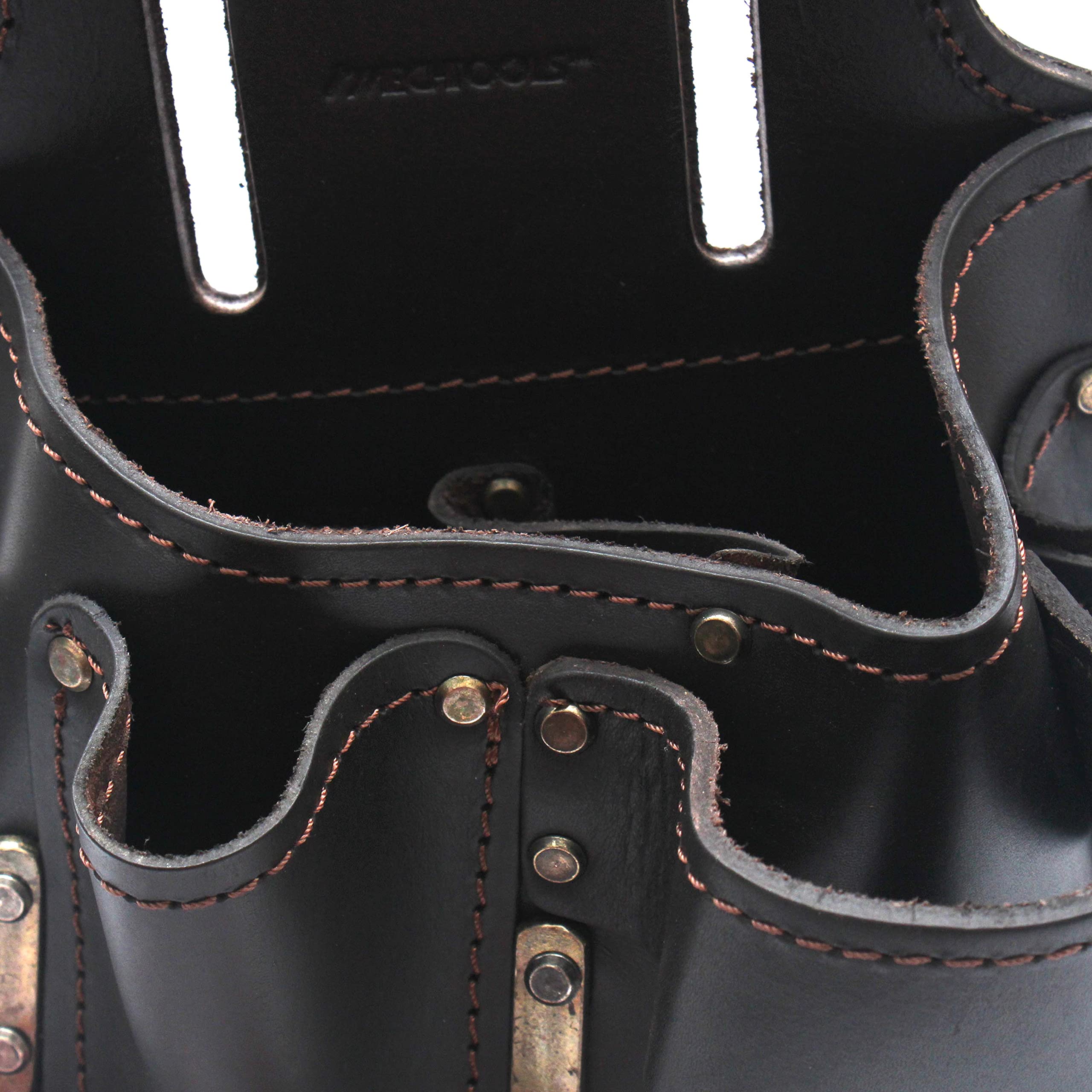 Leather Multi-Tool Pouch for Belt - Durable Left-Handed Sheath for Leatherman & Multitools - Perfect for Construction, Camping, Hiking & DIY Projects