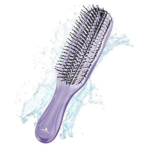 Scalp Massaging Hair Brush for Women & Men - Wet & Dry Use, Dandruff Treatment & Hair Growth Stimulator, Shampoo & Bath Scalp Exfoliator (Purple) | Perfect for Shower, Salon & Home Hair Care Routine
