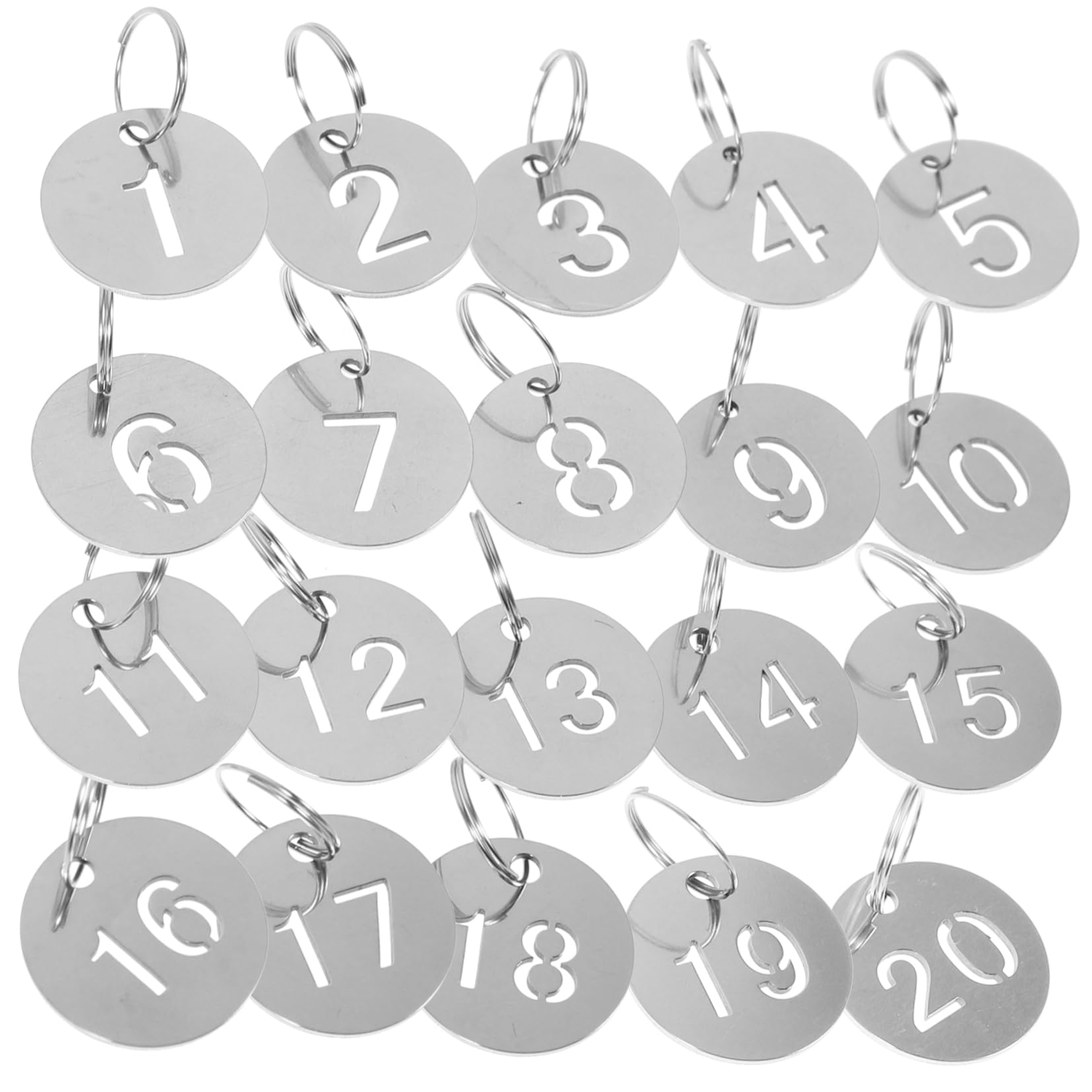 Lightweight 20-Piece Numbered Luggage Tags with Keychain - Durable Travel ID Tags for Suitcases, Backpacks & Bags | Perfect for Airports, Hotels & Group Travel Organization