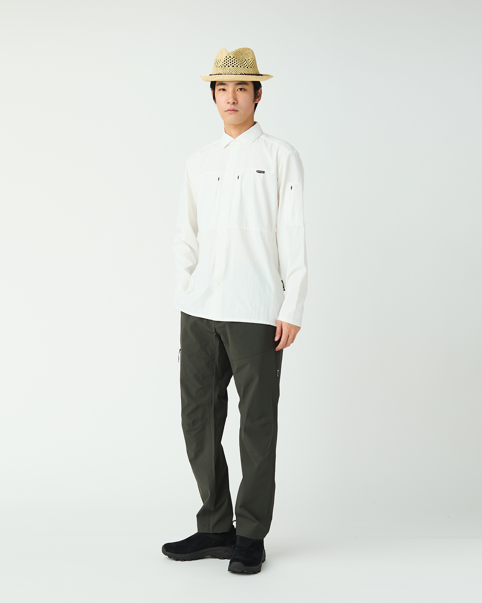 Breathable Stretch Dry Long Sleeve Shirt for Men - Moisture Wicking Outdoor Hiking & Travel Shirt