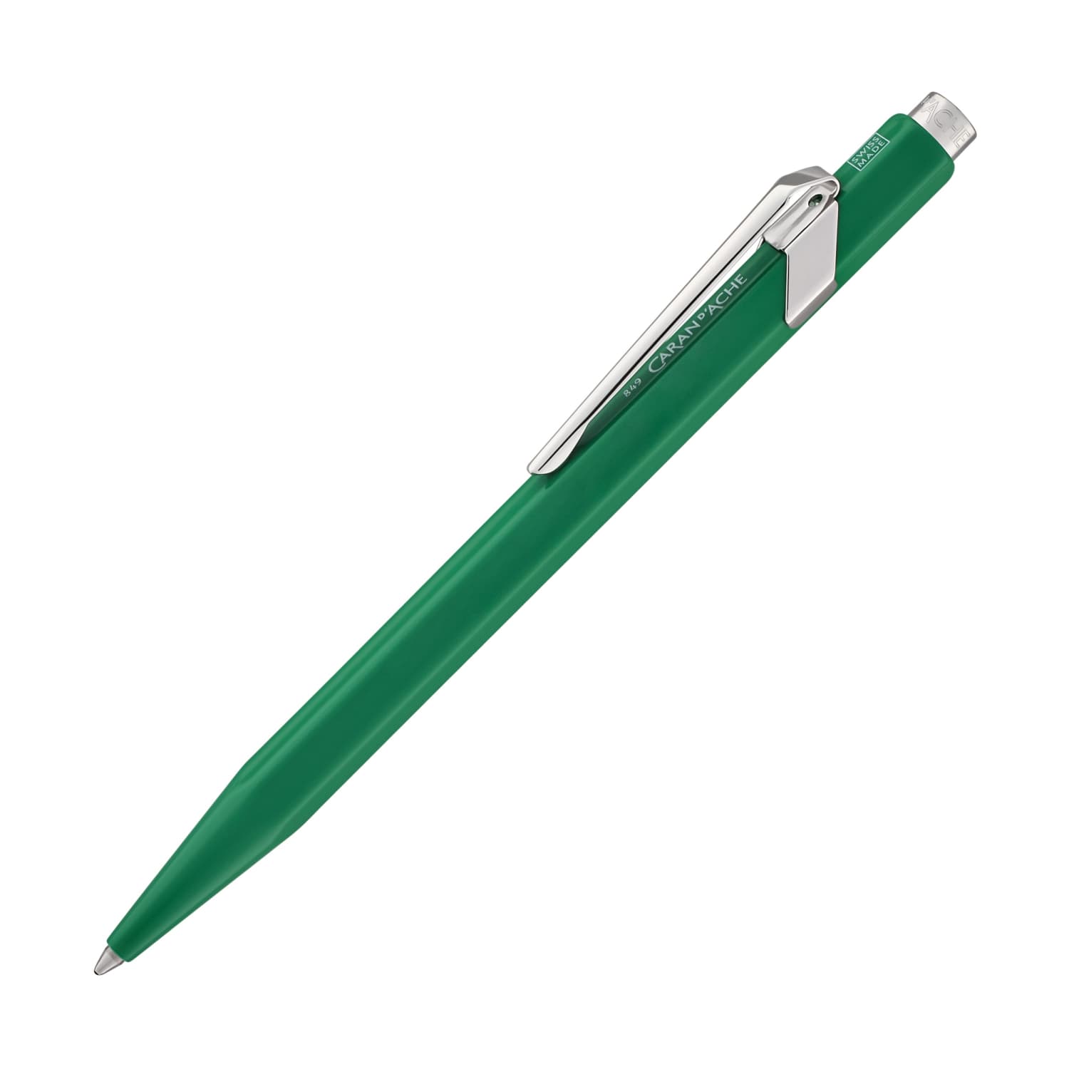 Premium Caran d'Ache 849 Metal Collection Ballpoint Pen - Elegant Green Ink Pen for Writing, Signing & Gifting - Perfect for Office, School & Luxury Everyday Use