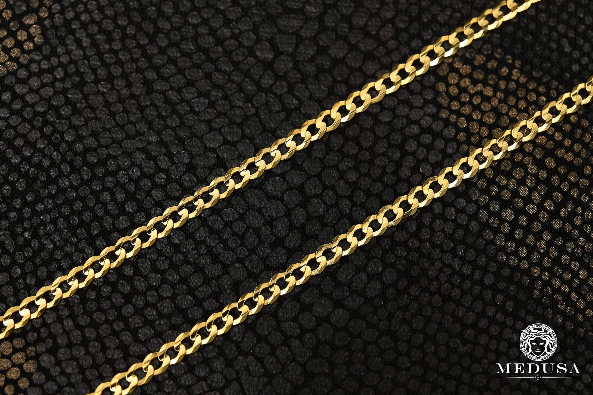 3.5mm Flat Curb Link Chain Necklace for Women - Gold & Silver Plated Stainless Steel Jewelry - Perfect for Layering, Gifts, and Everyday Wear