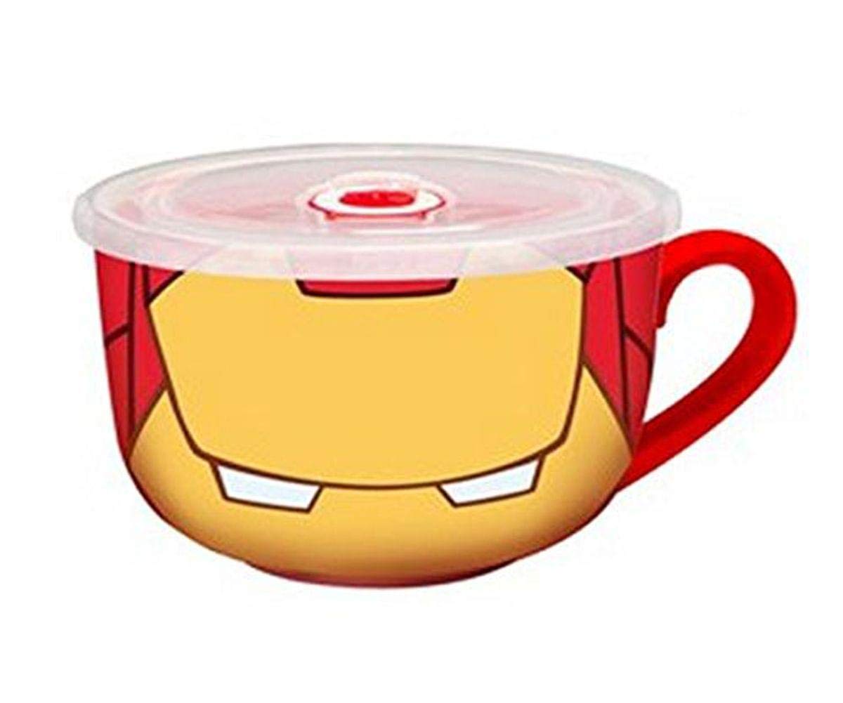 Marvel Iron Man Character Coffee Mug - 12oz Ceramic Cup with Handle - Perfect for Superhero Fans, Office, Home, or Gifts