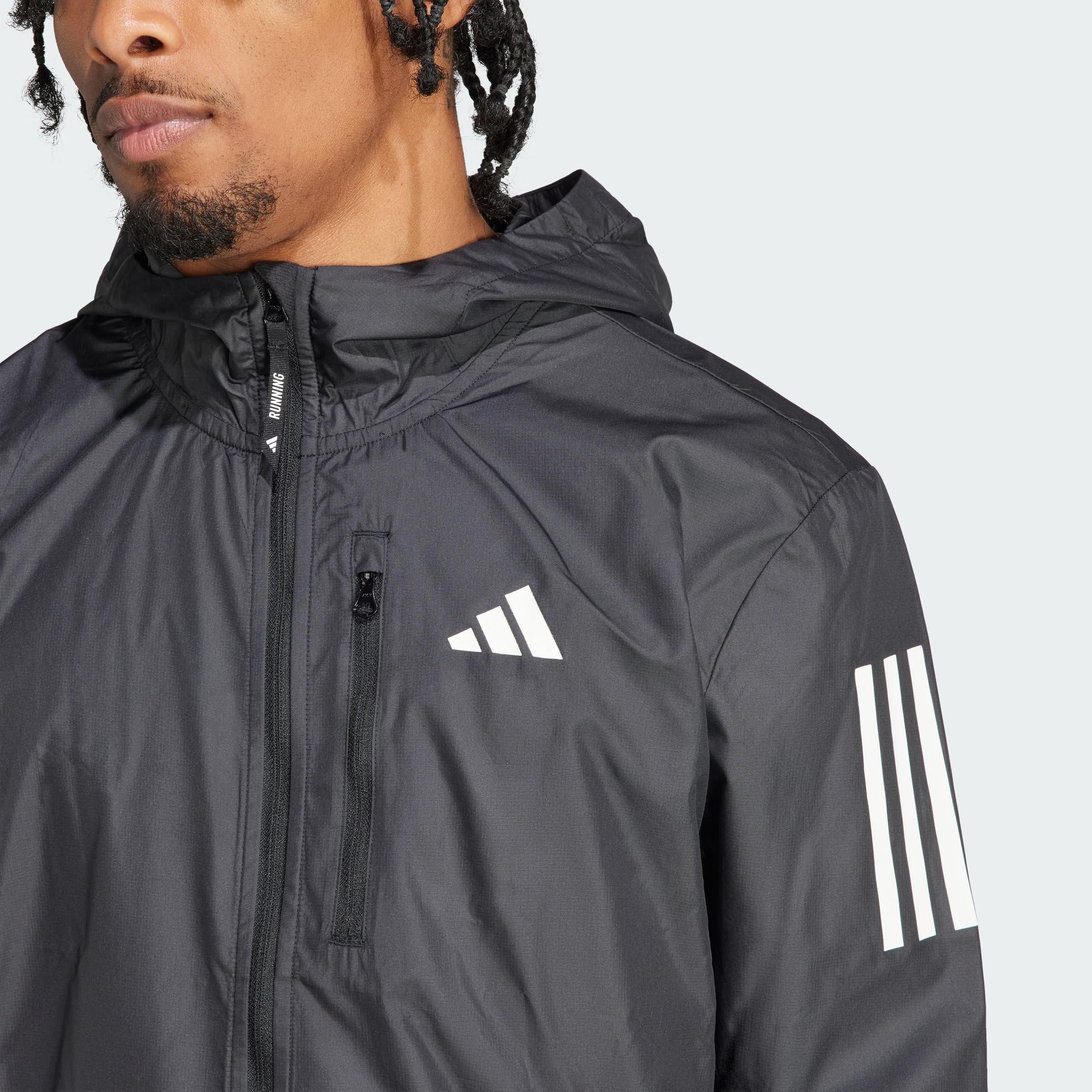 adidas Men's Own The Run Jacket - Lightweight Running Windbreaker for Outdoor Jogging & Training - Perfect for Cold Weather Workouts & Gym Sessions