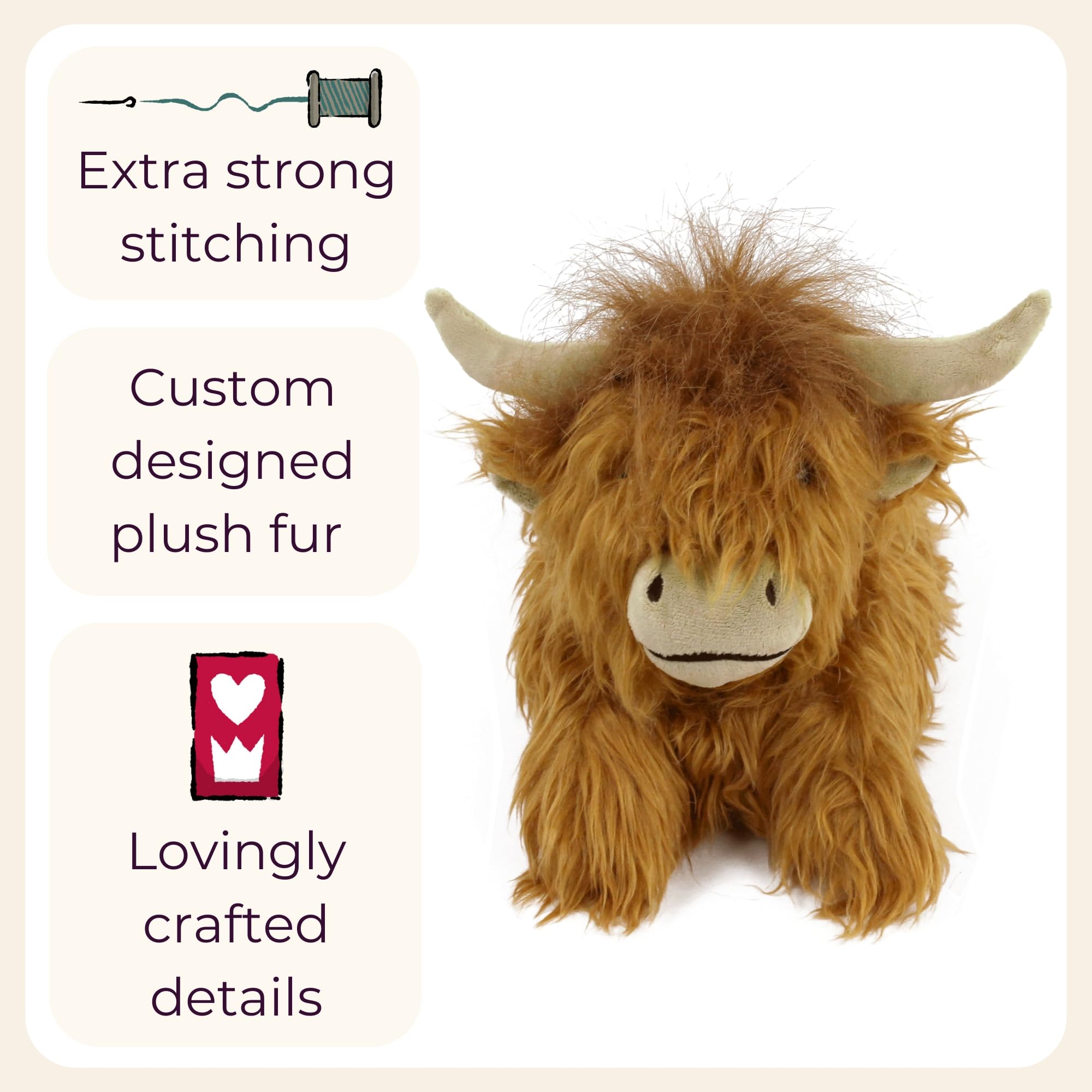 Original Highland Cattle Slippers for Women & Men - Soft Plush Highland Cow House Shoes for Adults | Cozy Indoor/Outdoor Wear for Winter, Home, and Gift Giving
