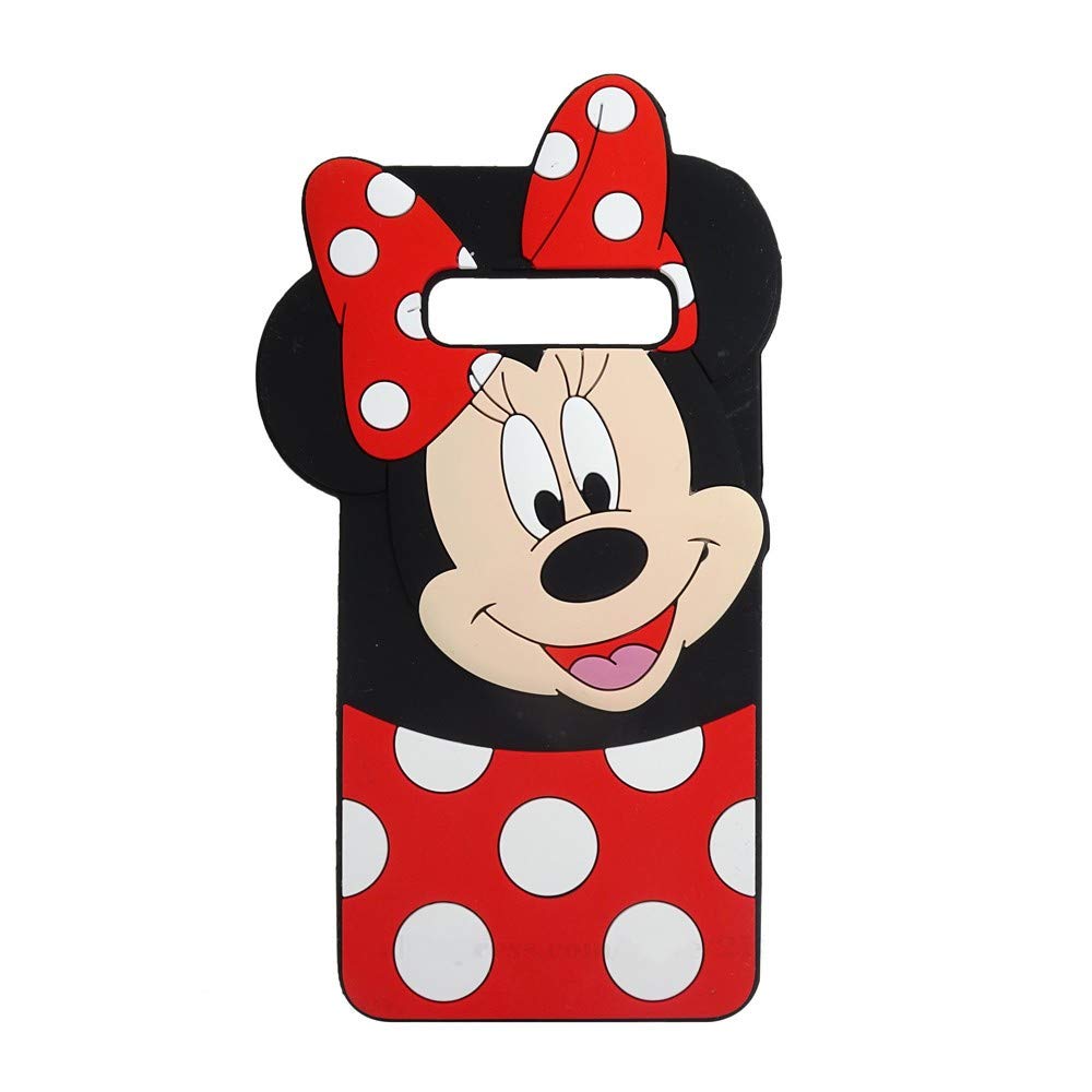Cute Minnie Mickey Mouse Phone Case for Samsung Galaxy S10 Plus - Soft Silicone Slim Fit Cartoon Cover - Fashionable Protective Case for Kids, Boys & Girls - Perfect for School, Travel & Everyday Use (S10+)