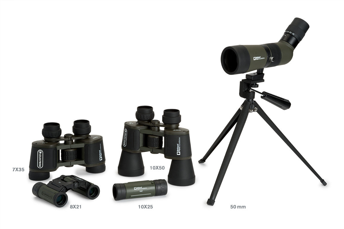 National Park Foundation 50mm Compact Spotting Scope - High Power Monocular Telescope for Bird Watching, Hunting & Outdoor Adventures | Perfect for Wildlife Observation, Hiking & Travel