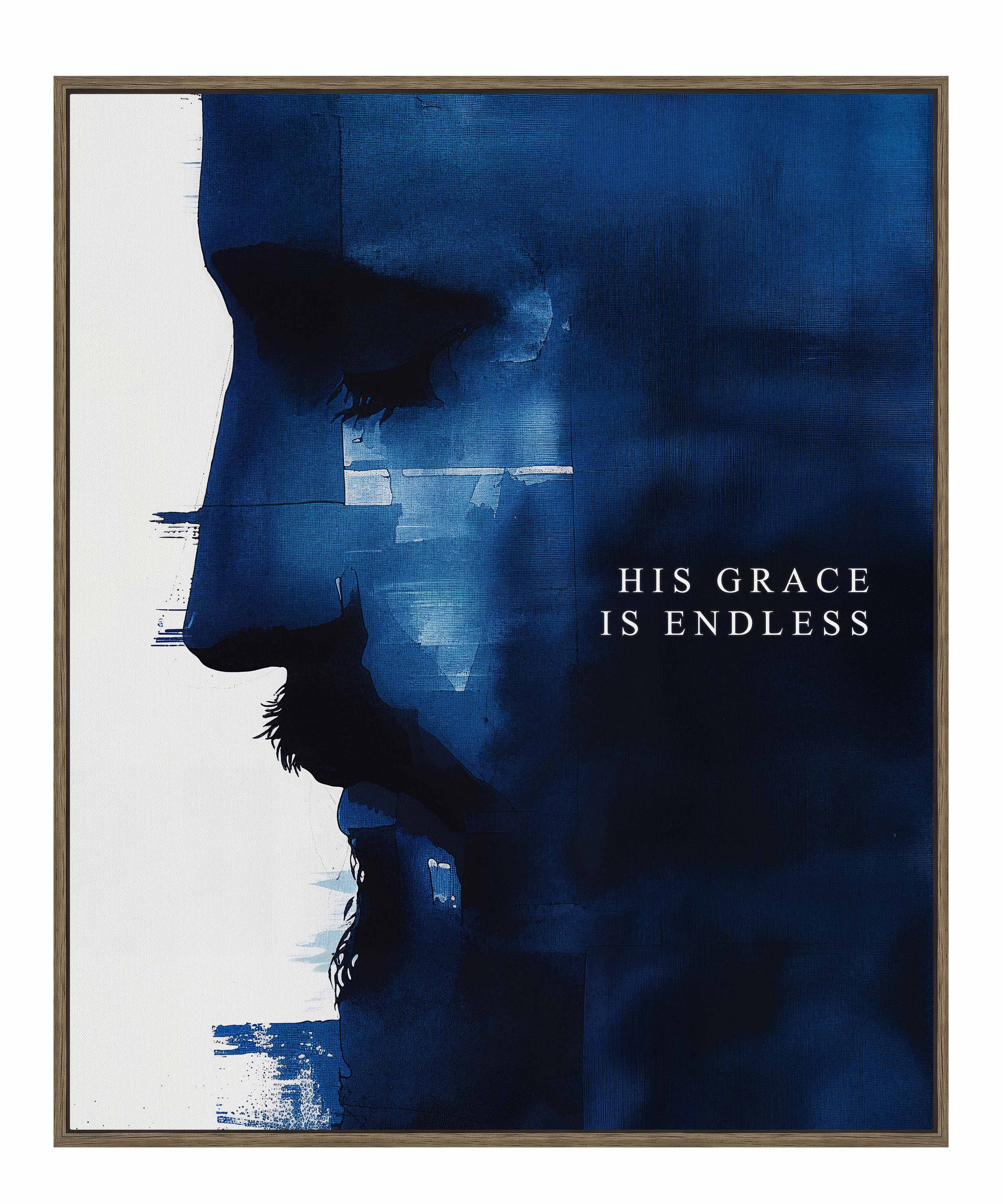 His Grace is Endless - Inspirational Christian Wall Art, Gallery Wrapped Canvas Print for Home Decor, Church & Office - Perfect for Living Room, Bedroom & Spiritual Spaces