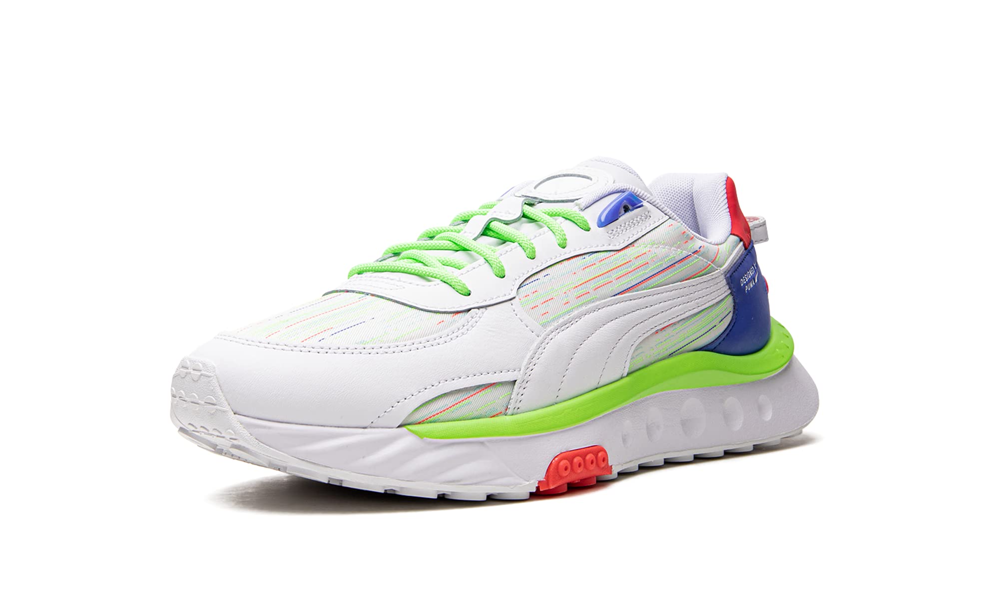 PUMA Men's Wild Rider Spectra Lace-Up Sneakers - White Casual Shoes for Running, Walking & Streetwear Fashion