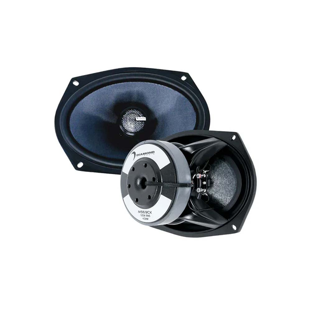 Diamond Audio MS692CX2LK13 Harley Davidson® Lid Kit with MS692CX2 2Ω Speakers (1998-2013) + MICRO2V2 2-Channel Class D Amplifier - Perfect for Motorcycle Audio Upgrades & Enhanced Riding Experience