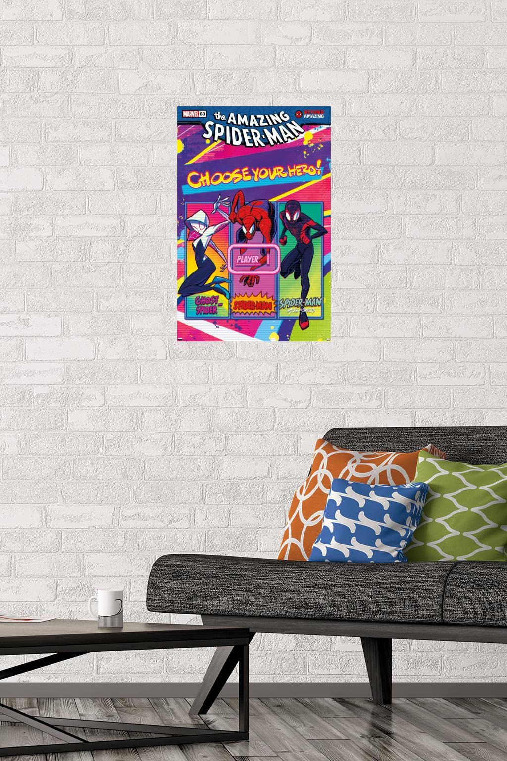 Marvel Comics Spider-Man: Beyond Amazing Wall Poster - 22.4x14.7 Inches Premium Unframed Superhero Decor for Bedroom, Game Room & Office