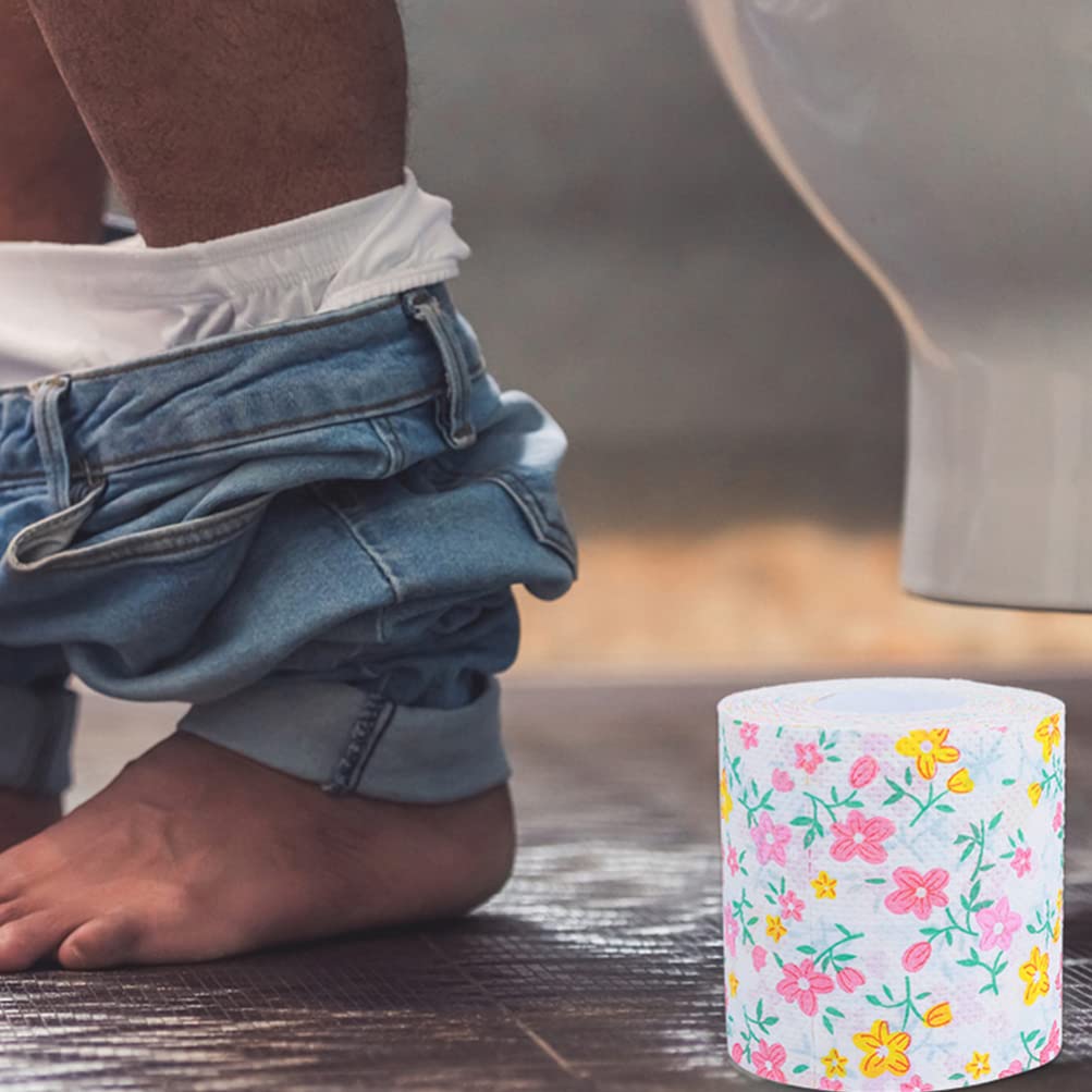 Alipis 2-Pack Floral Pattern Toilet Paper Rolls - Decorative Bath Tissue with Flower Design for Home, Office & Travel | Soft Pink Toilet Paper for Bathroom Decor, Guest Towels & Special Occasions