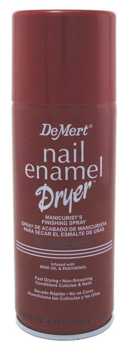 Demert Nail Enamel Dryer Spray 7.5 oz - Quick Drying Nail Polish Spray for Salon & Home Manicures - Perfect for Nail Art, Gel Polish & DIY Nail Care