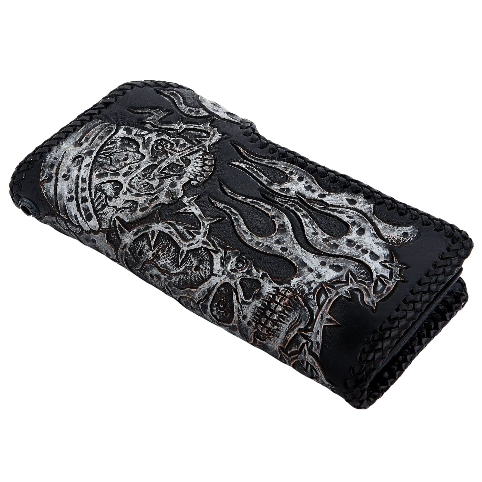 Rider Demon Stingray Genuine Leather Biker Wallet for Men - Stylish Motorcycle Accessory & Everyday Carry