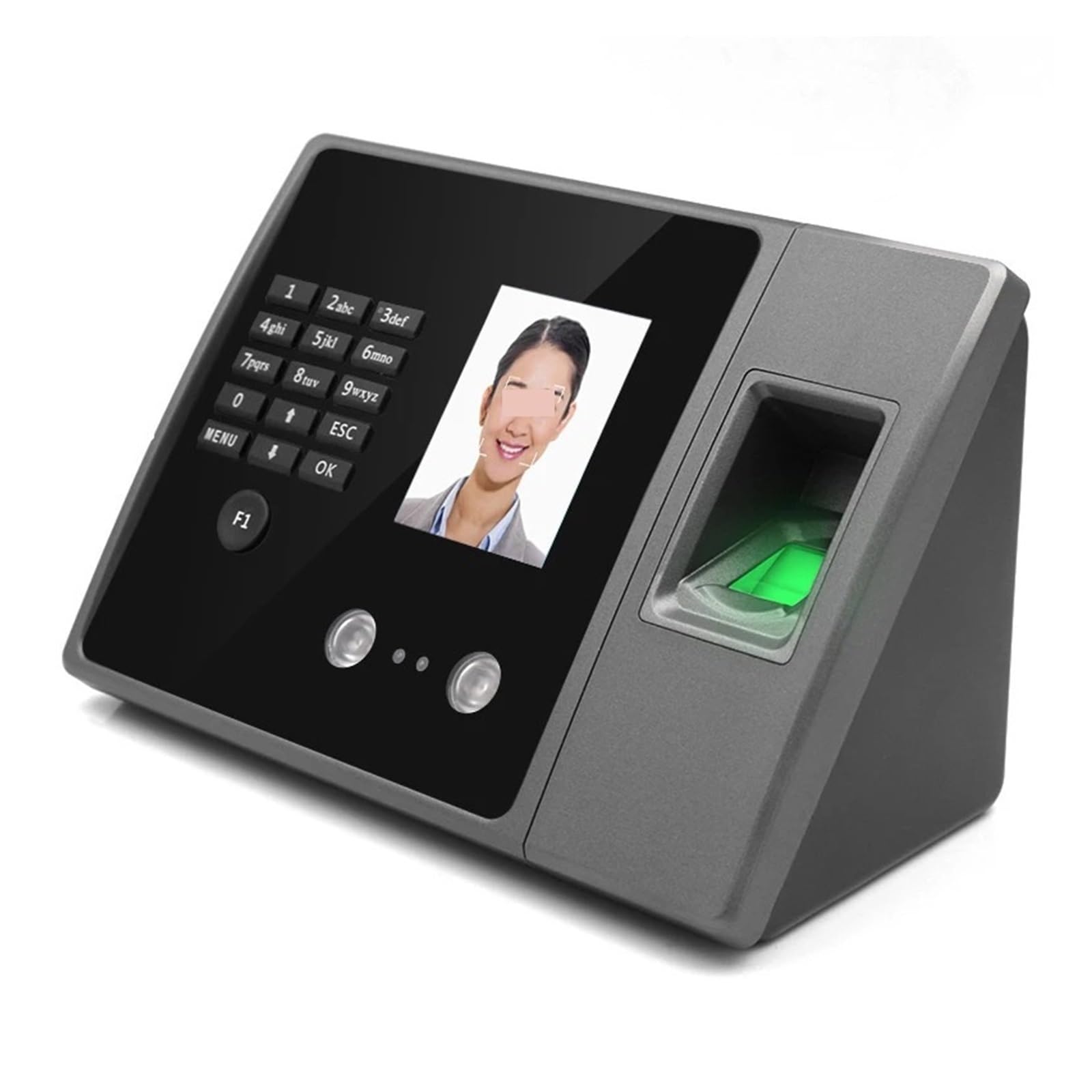 FA20 Biometric Time Clock - Facial Recognition & Fingerprint Attendance System for Employee Tracking - Ideal for Offices, Schools, and Access Control Management