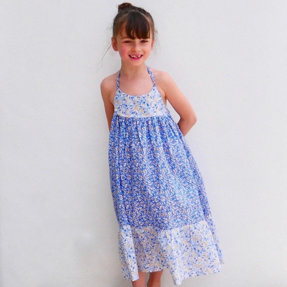 Lena Blouse and Dress Pattern for Girls Age 3-12 Years | DIY Sewing Project for Kids' Clothing & Special Occasions